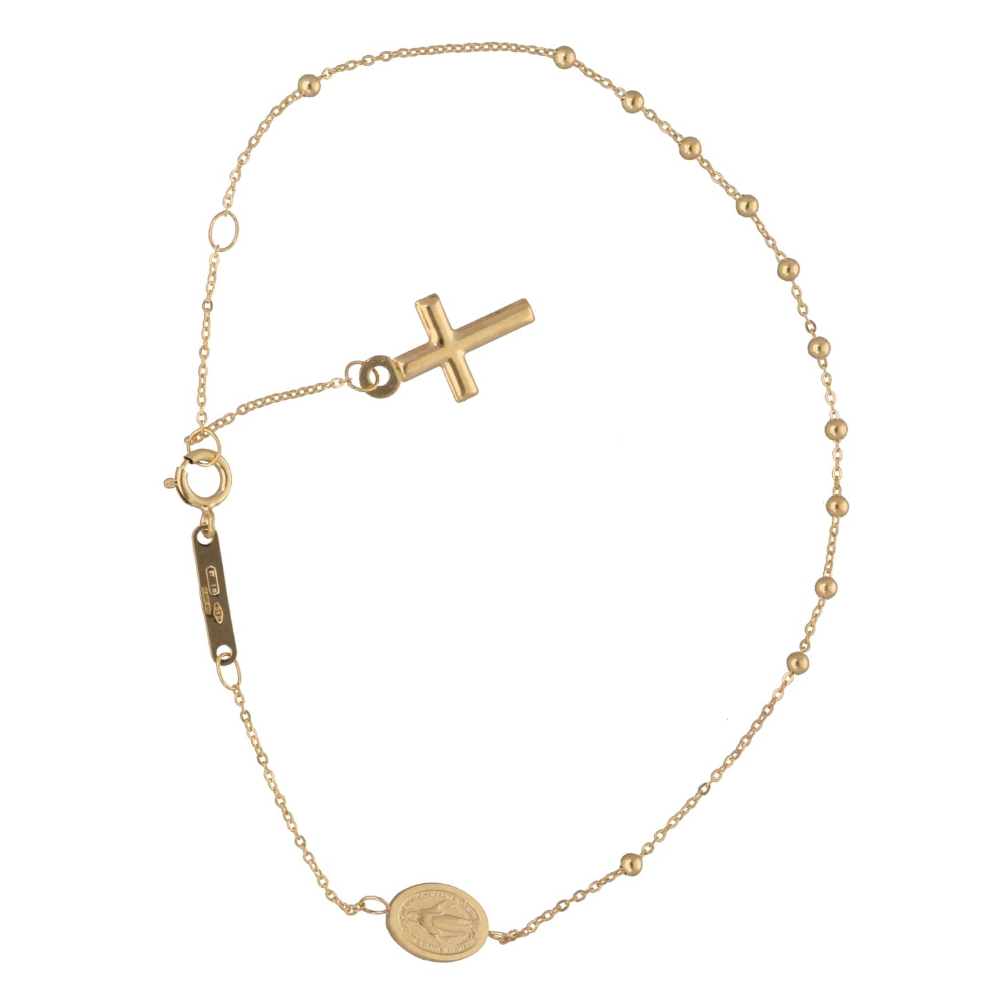 New 14ct Gold Rosary Bracelet