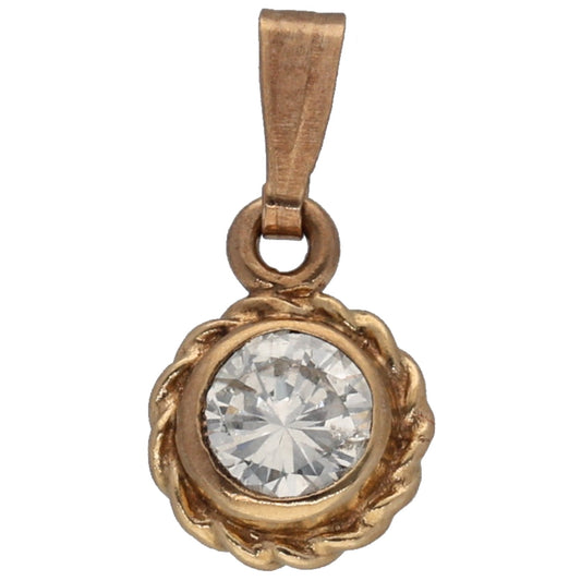 9ct Gold 0.30ct Diamond Solitaire Pendant