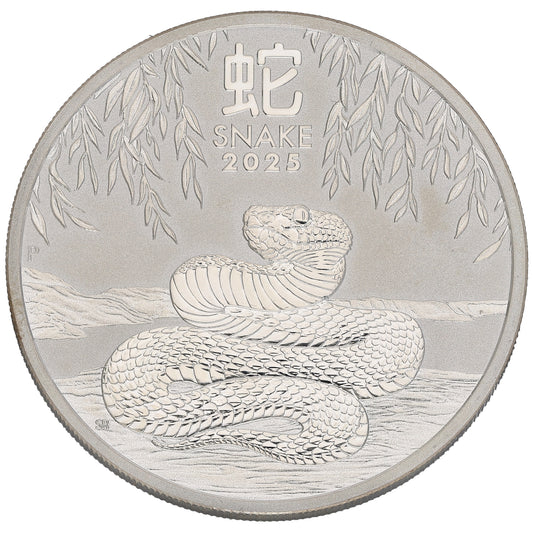 Fine Silver Year Of The Snake 1 OZ Coin 2025