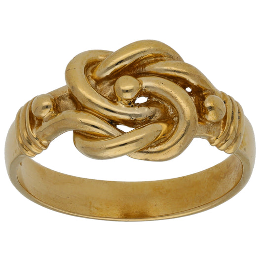 9ct Gold Knot Ring Size W