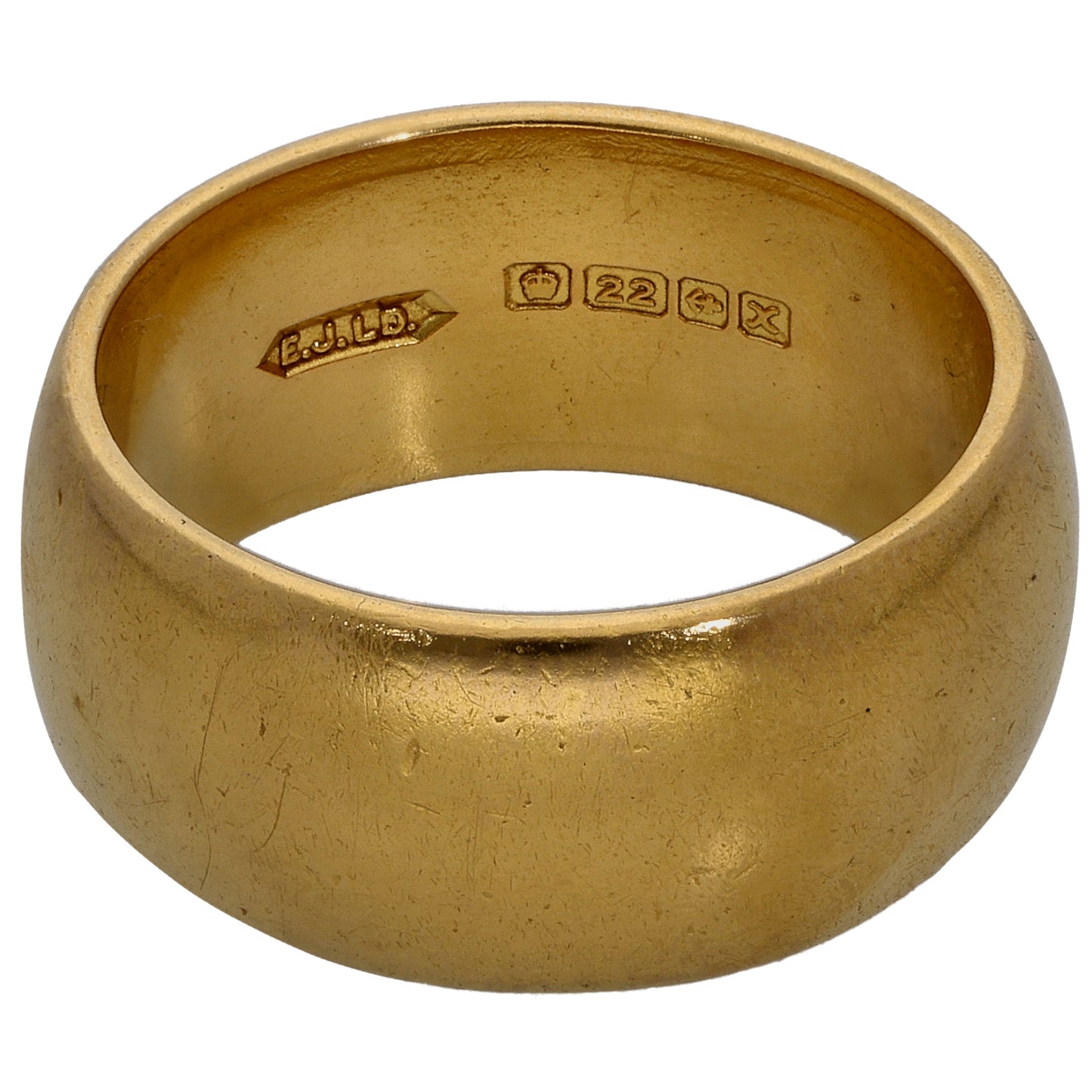 22ct Gold Plain Wedding Ring Size R