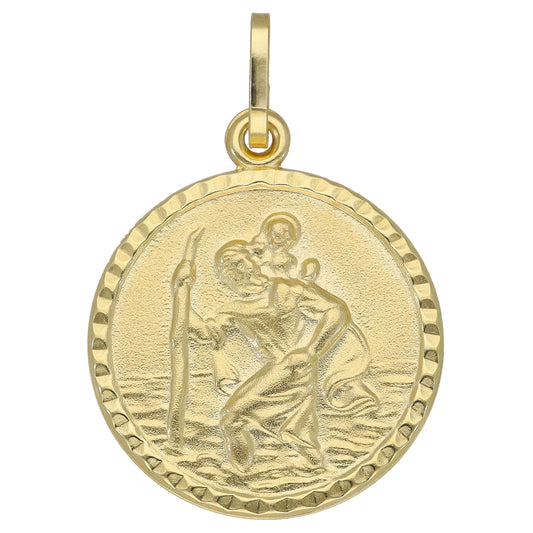 9ct Gold St Christopher Pendant