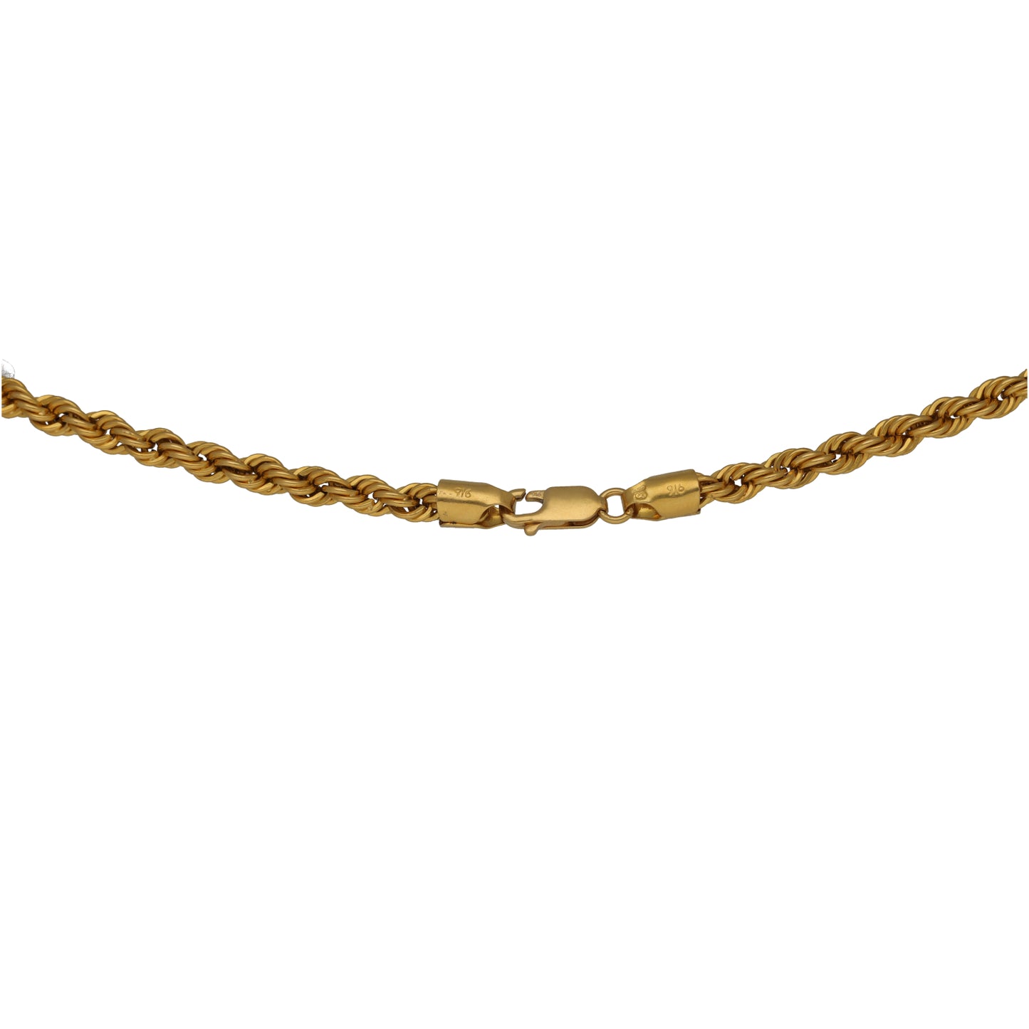 22ct Gold Rope Chain 22"