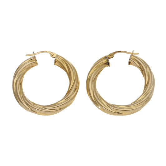 9ct Gold Creole Earrings
