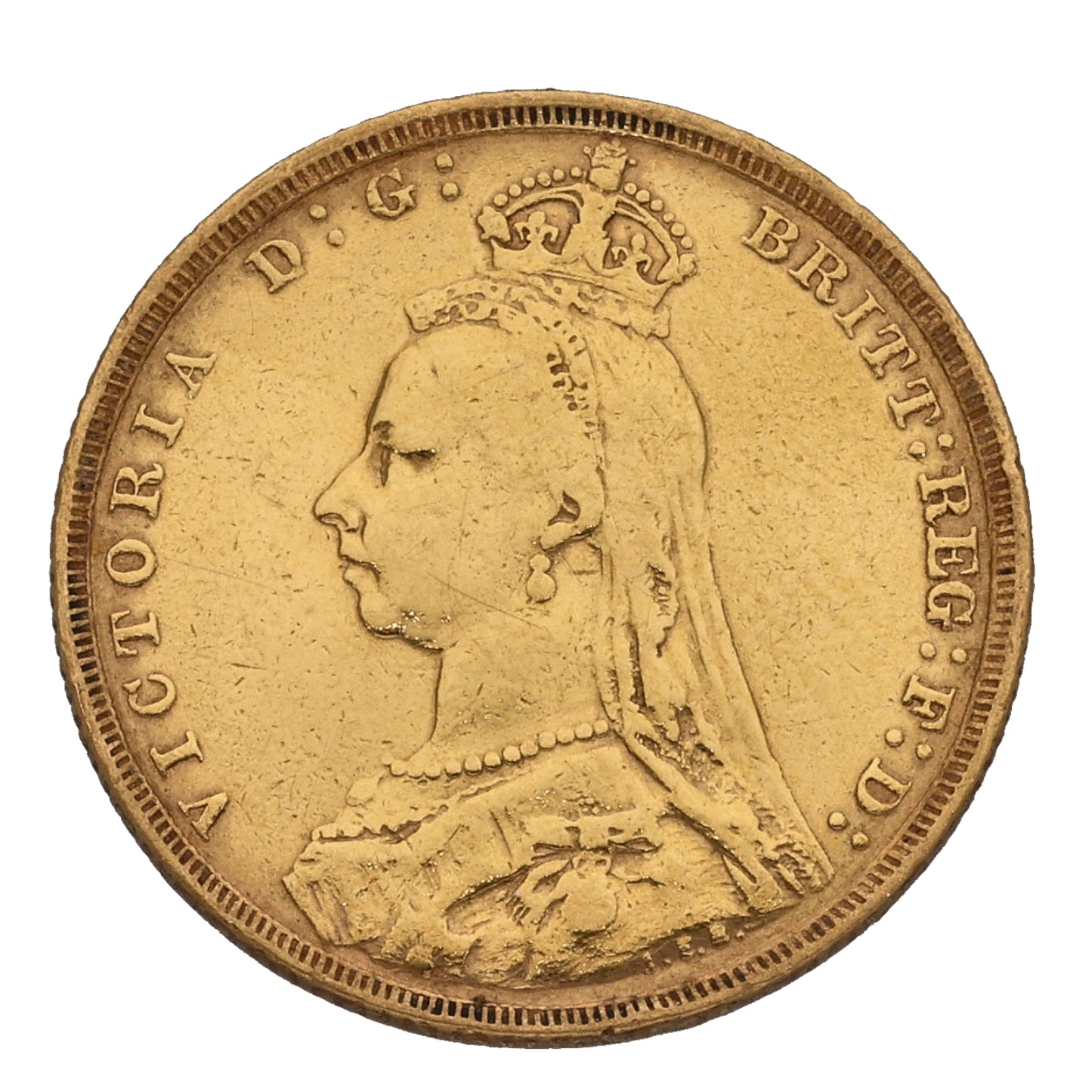 22ct Gold Queen Victoria Full Sovereign Coin 1892