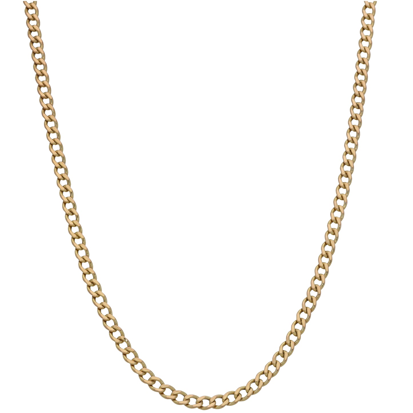 9ct Gold Curb Chain 22"