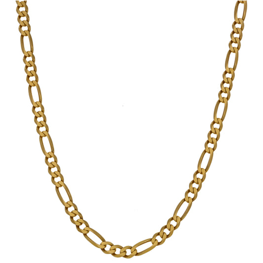 9ct Gold Figaro Chain 22"