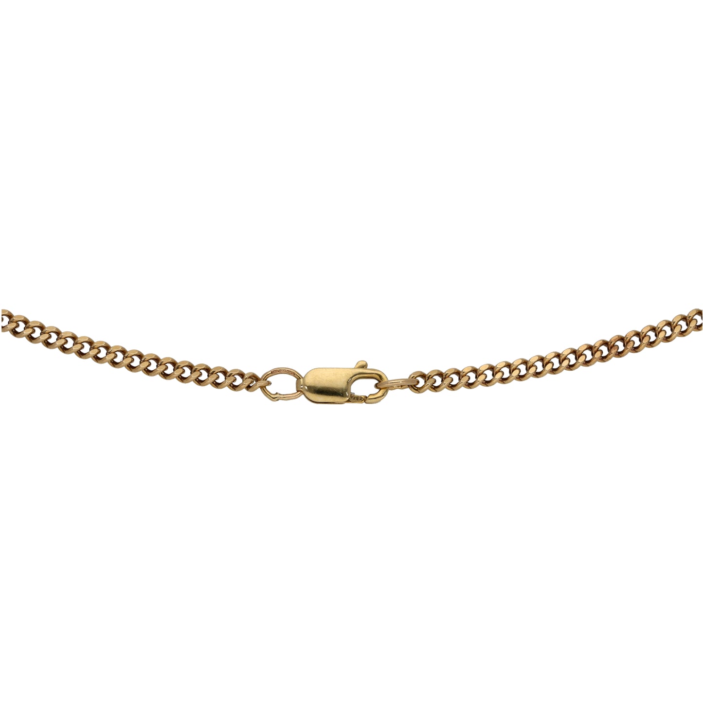 9ct Gold Curb Chain 18"