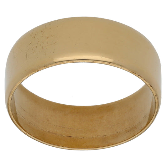 9ct Gold Plain Wedding Ring Size U