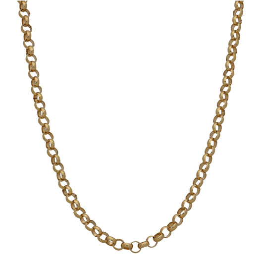 9ct Gold Belcher Chain 34"
