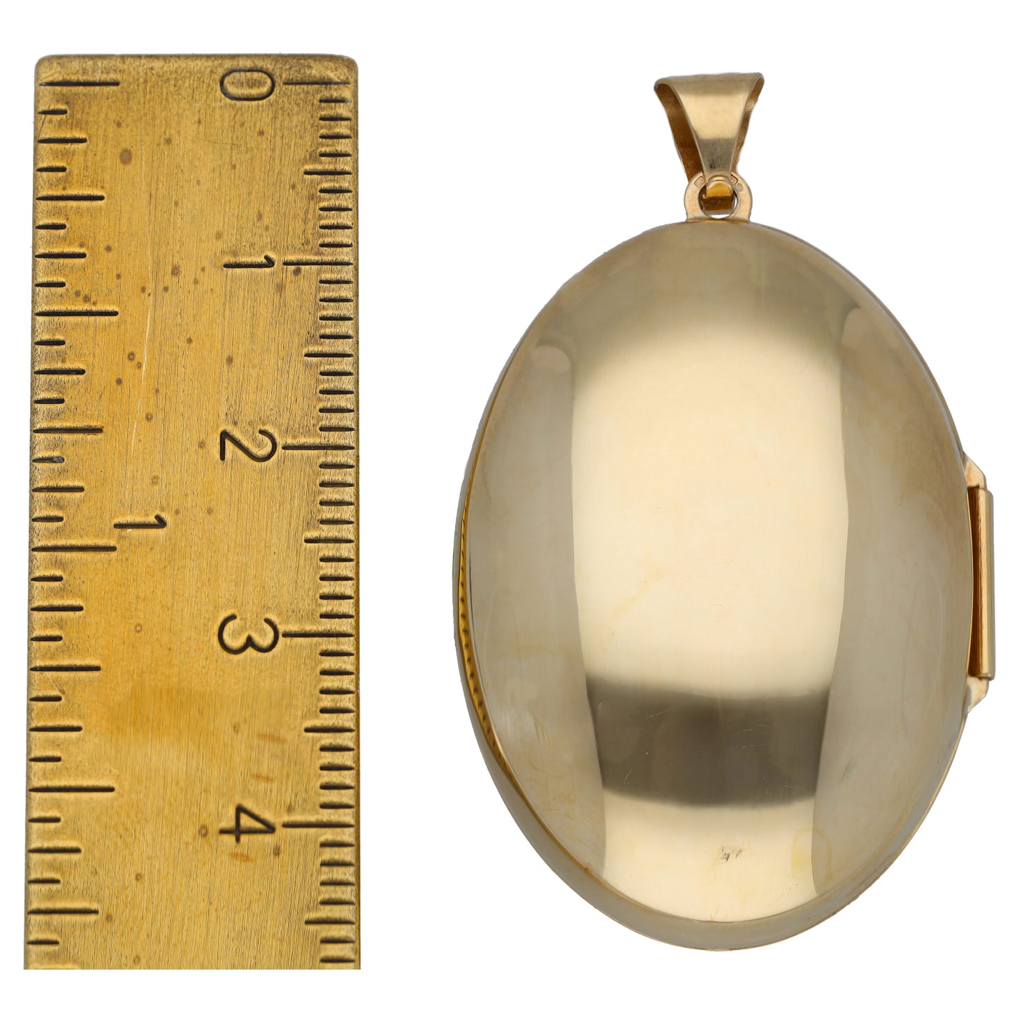9ct Gold Patterned Locket Pendant