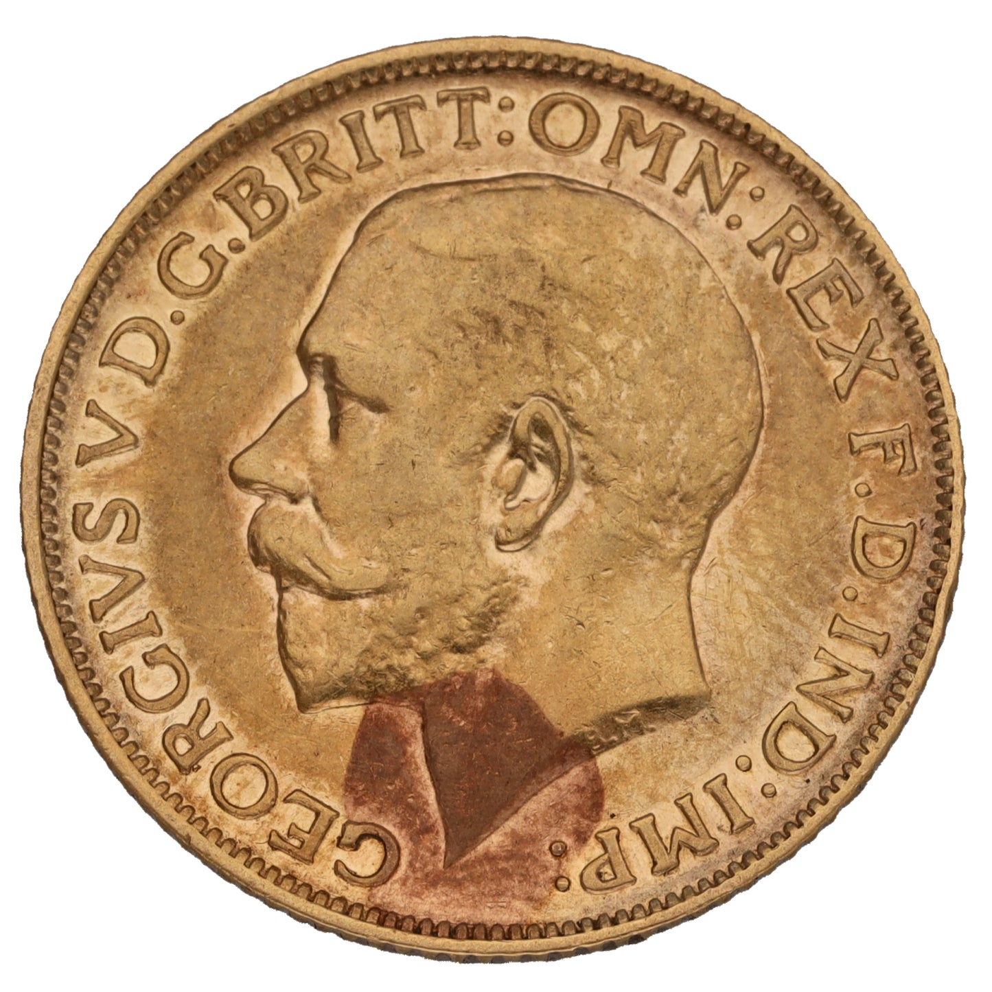 22ct Gold King George V Full Sovereign Coin 1913