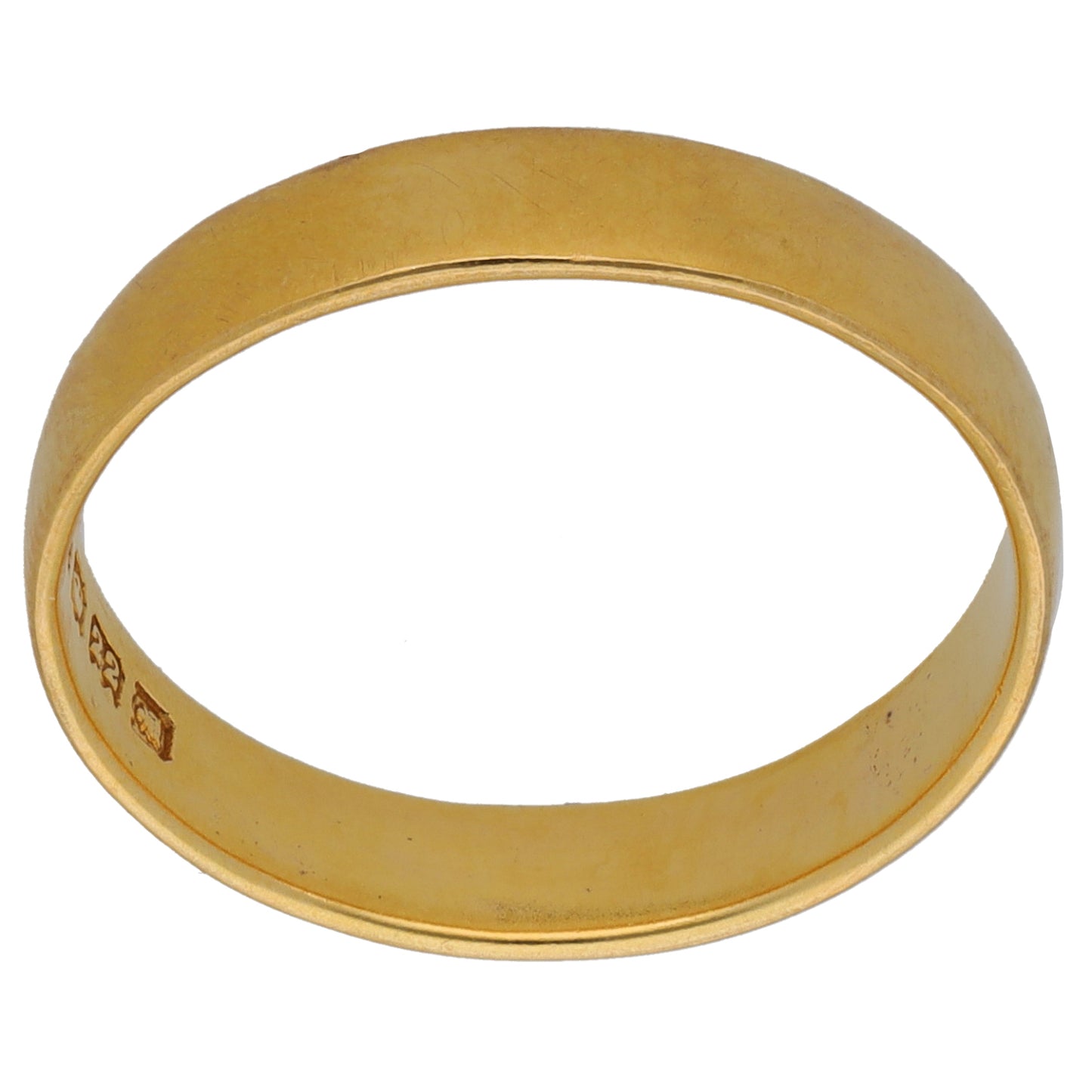 22ct Gold Plain Wedding Ring Size Q