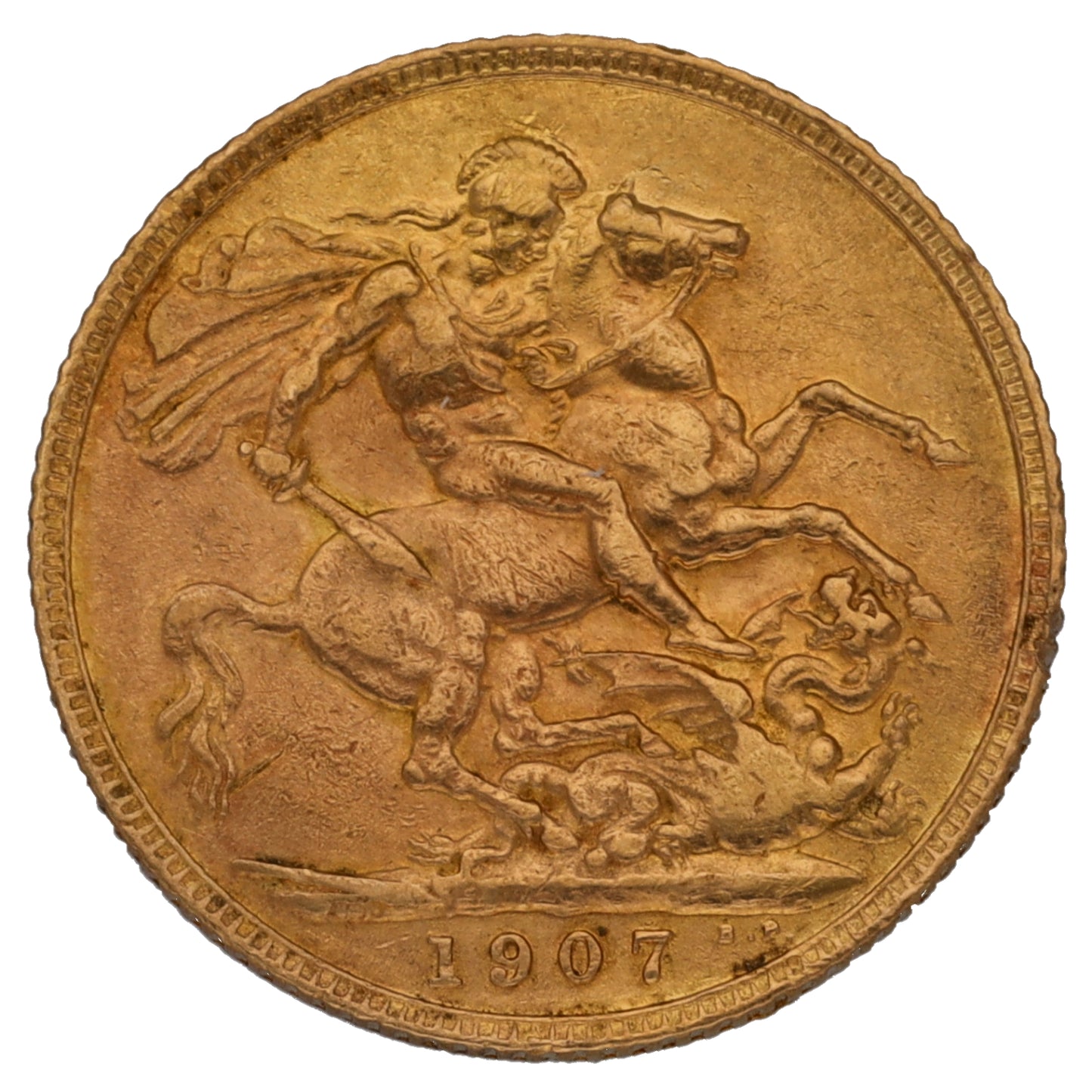 22ct Gold King Edward VII Full Sovereign Coin 1907