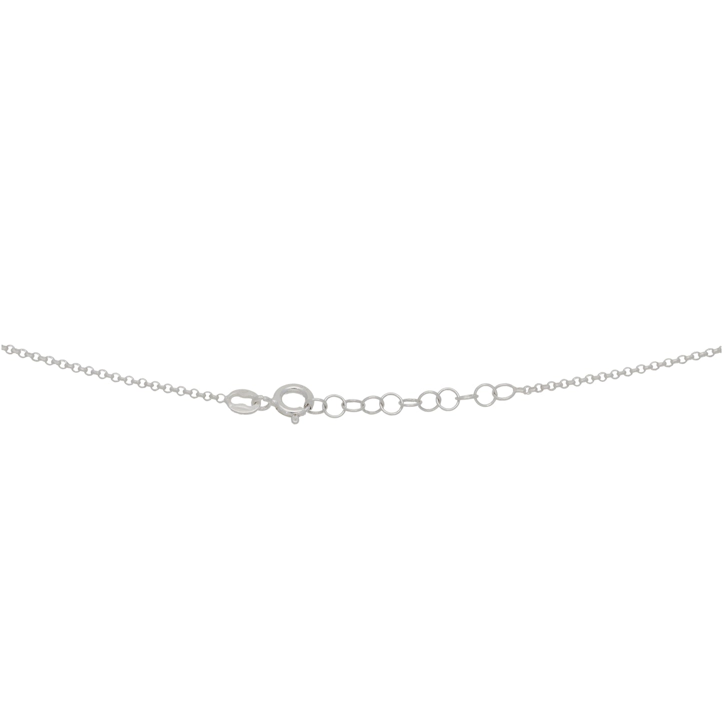New Sterling Silver Star Necklace 16"