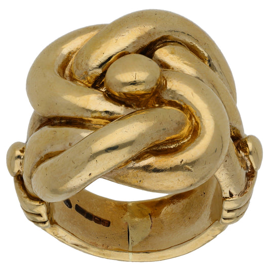 9ct Gold Knot Ring Size X