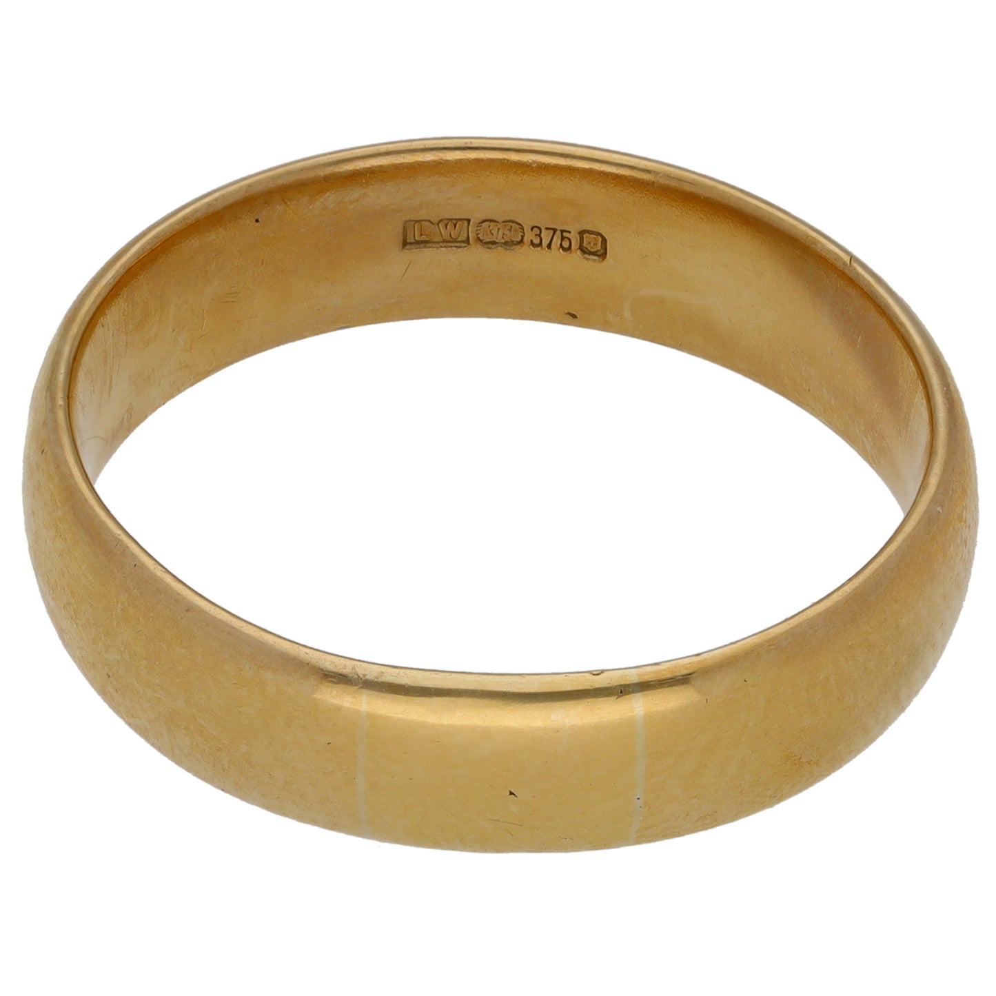 9ct Gold Plain Wedding Ring Size V