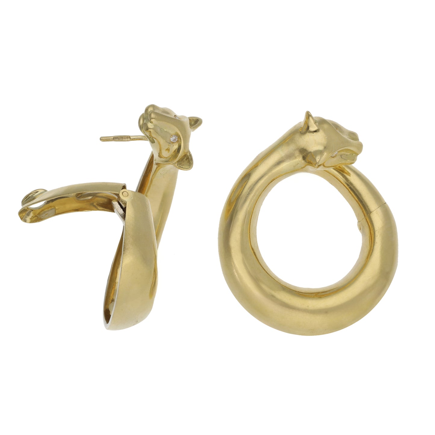 14ct Gold 0.04ct Diamond Animal Earrings