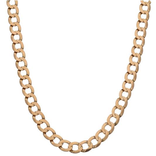 9ct Gold Curb Chain 24"