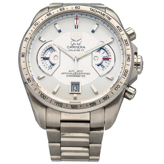 Tag Heuer Grand Carrera CAV511B 43mm Stainless Steel Watch