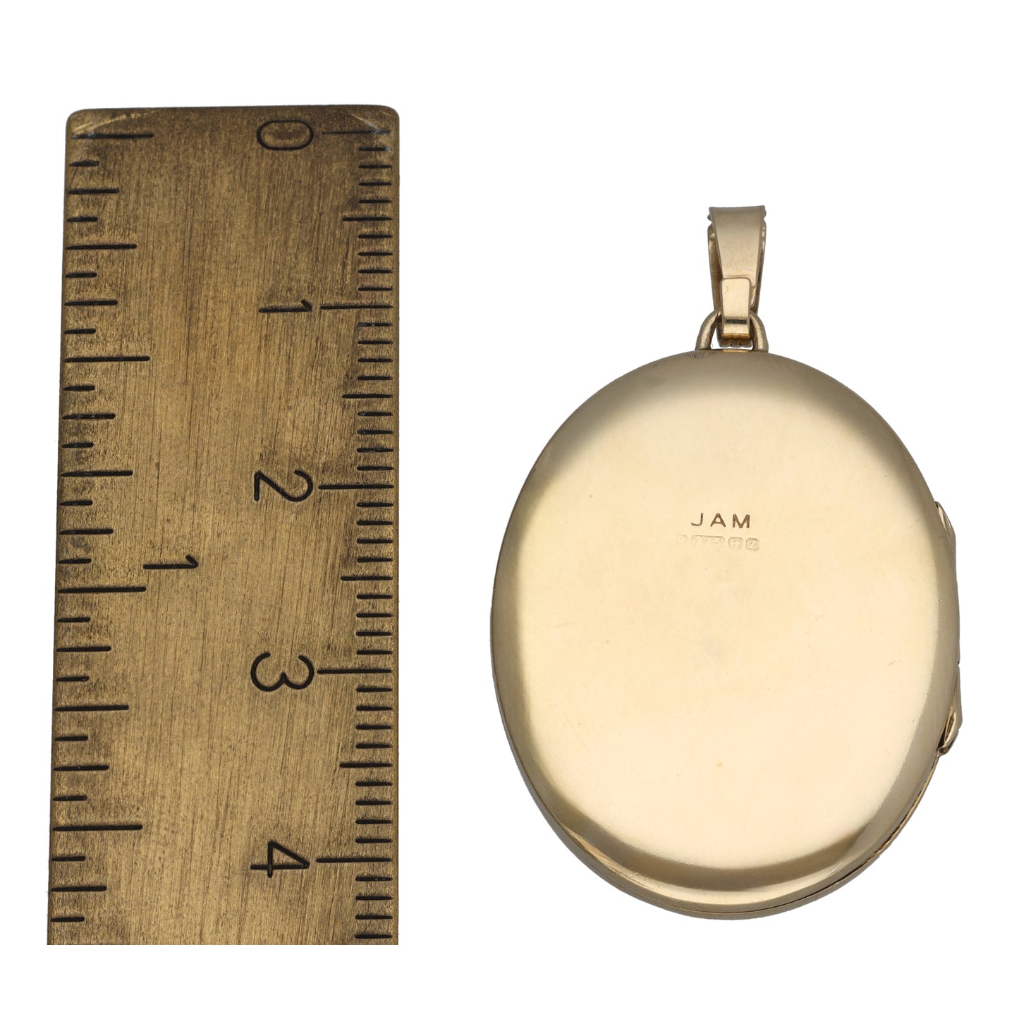 9ct Gold Patterned Locket Pendant