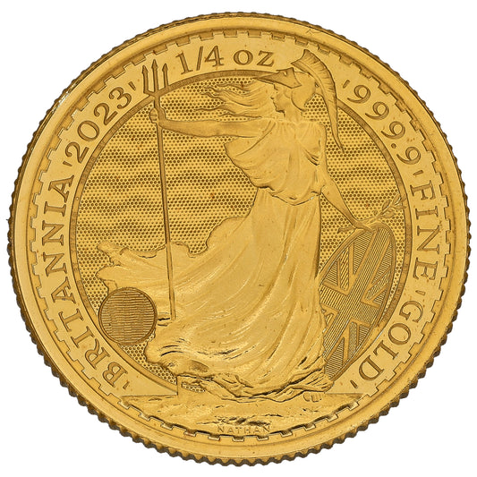 24ct Gold King Charles III 1/4 OZ Britannia Coin 2023