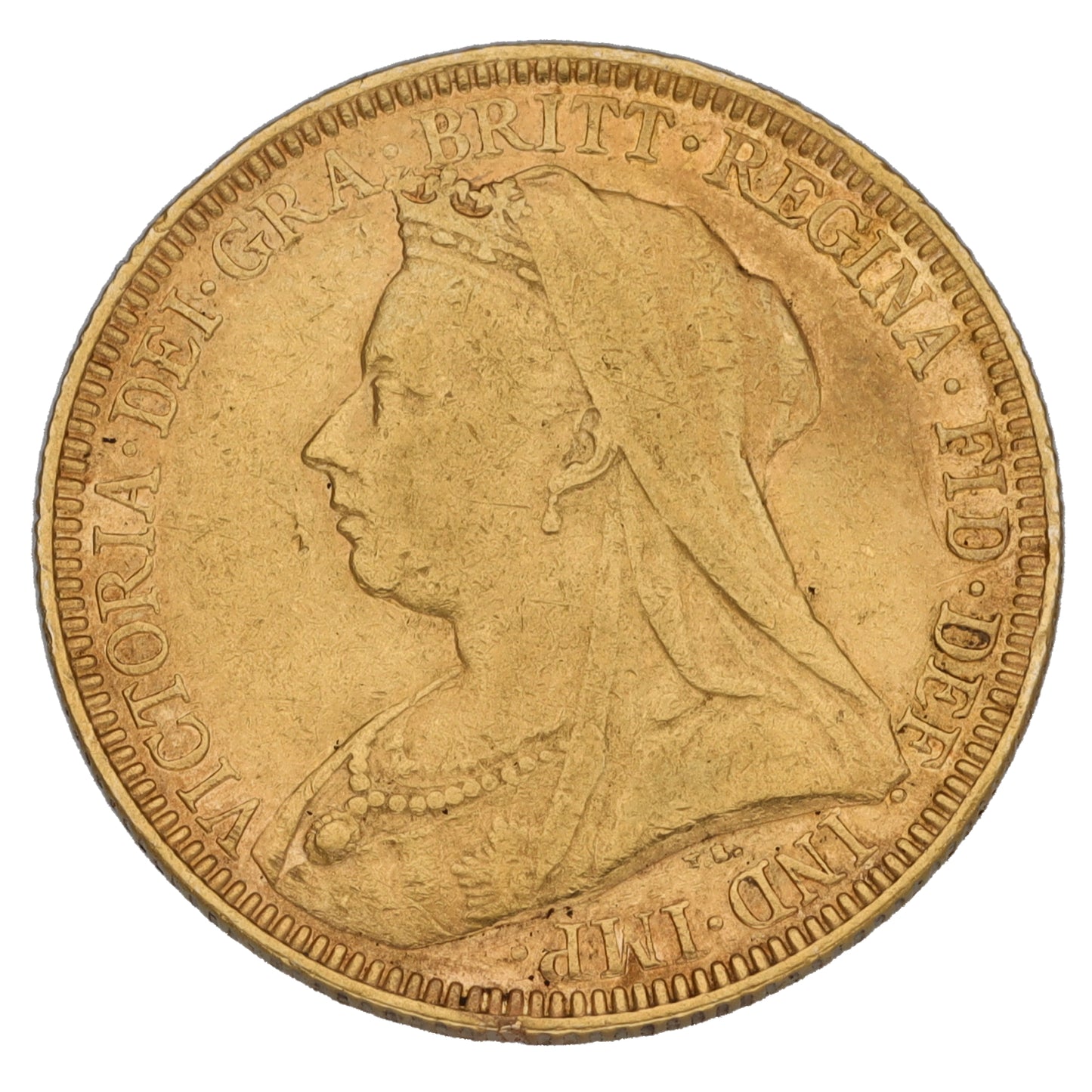 22ct Gold Queen Victoria Full Sovereign Coin 1893