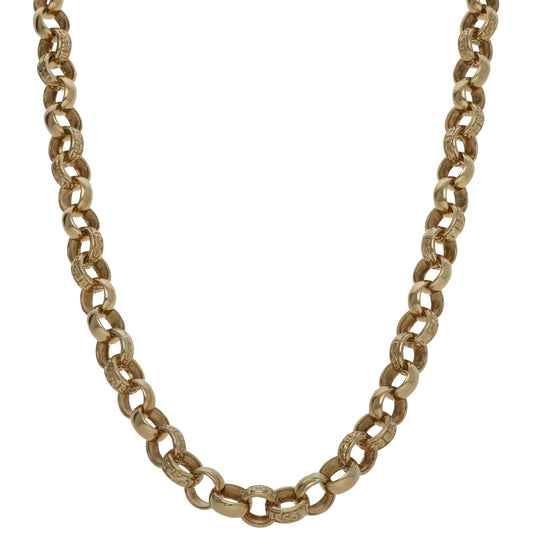 9ct Gold Belcher Chain 28"
