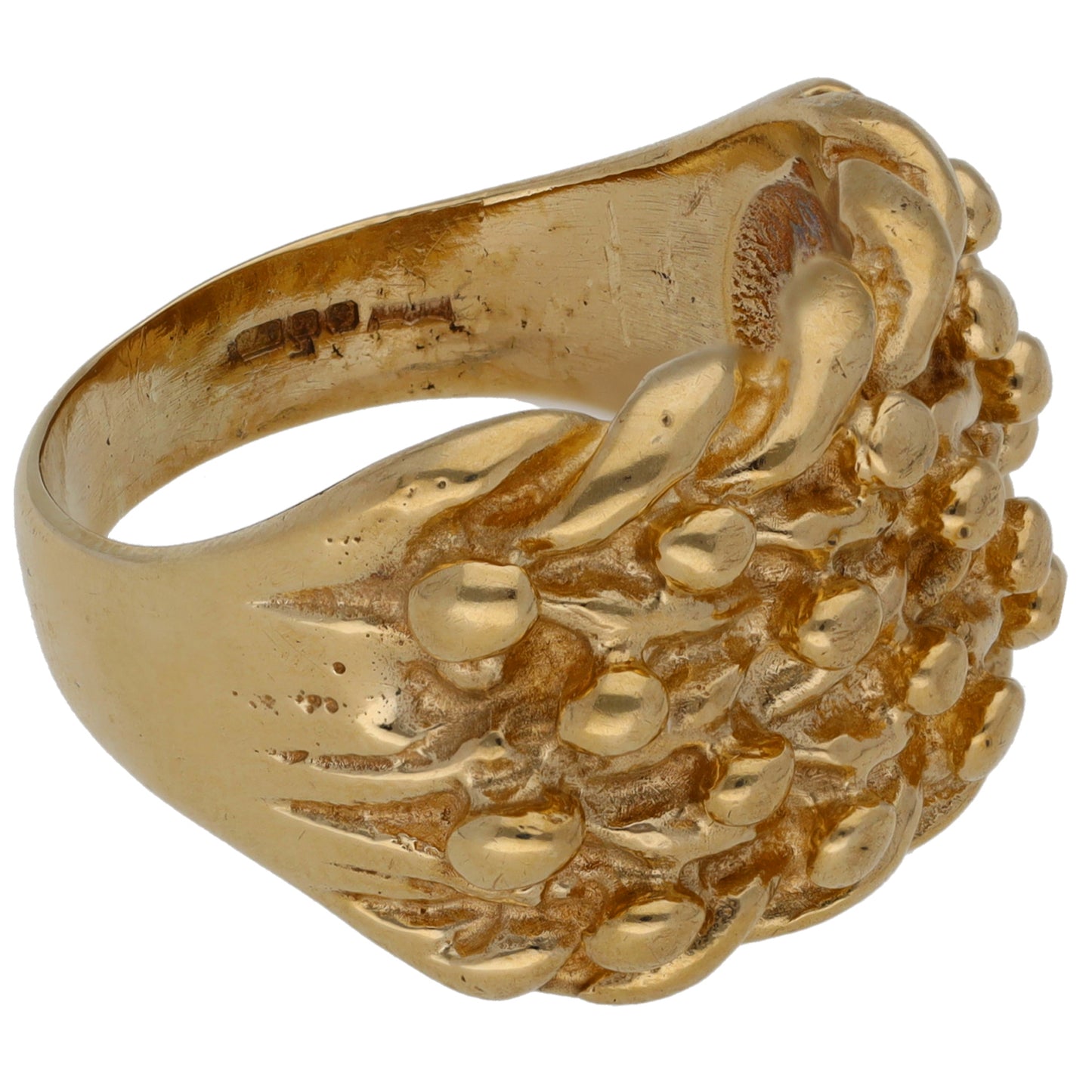9ct Gold Keeper Ring Size S