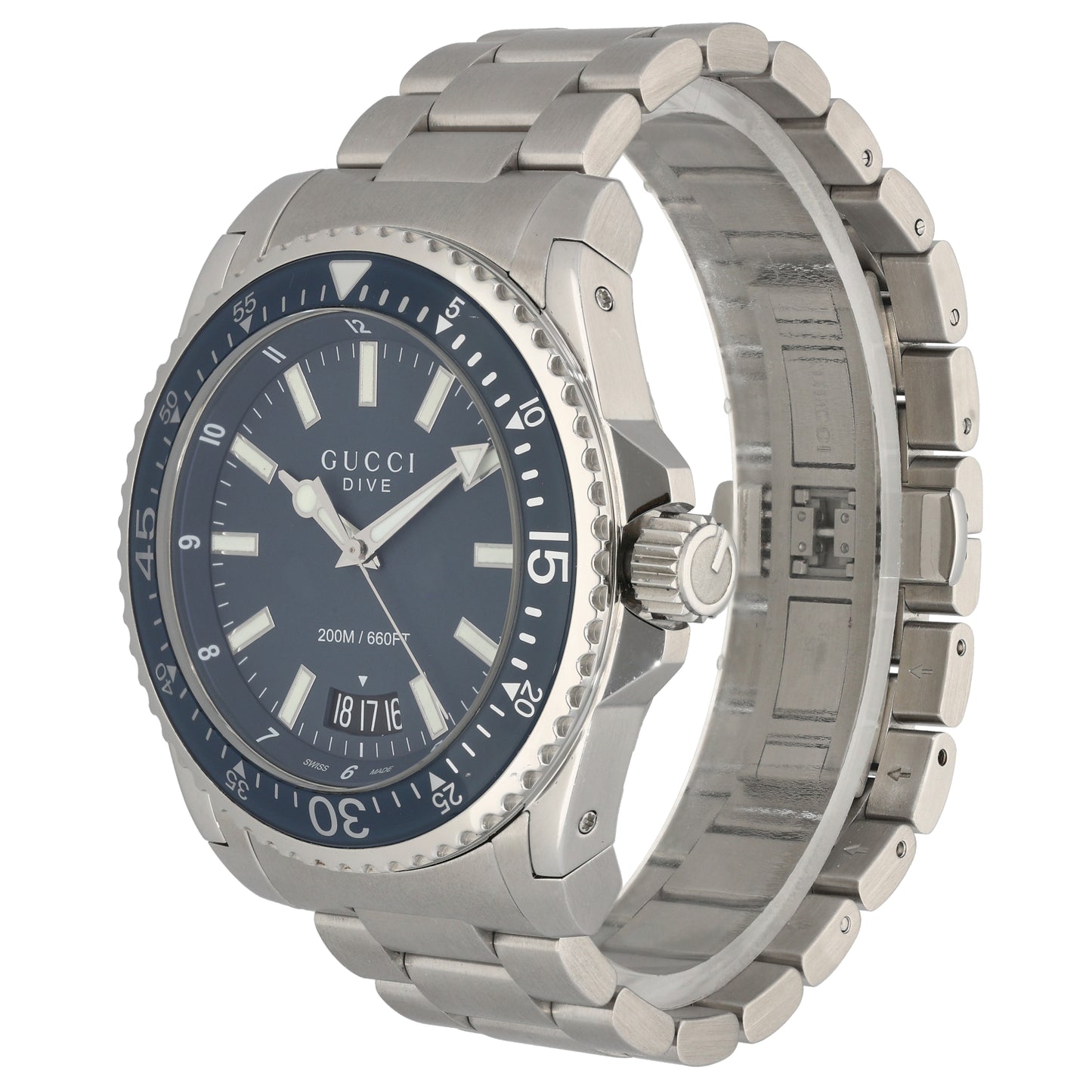 Gucci Dive YA136203 45mm Stainless Steel Watch