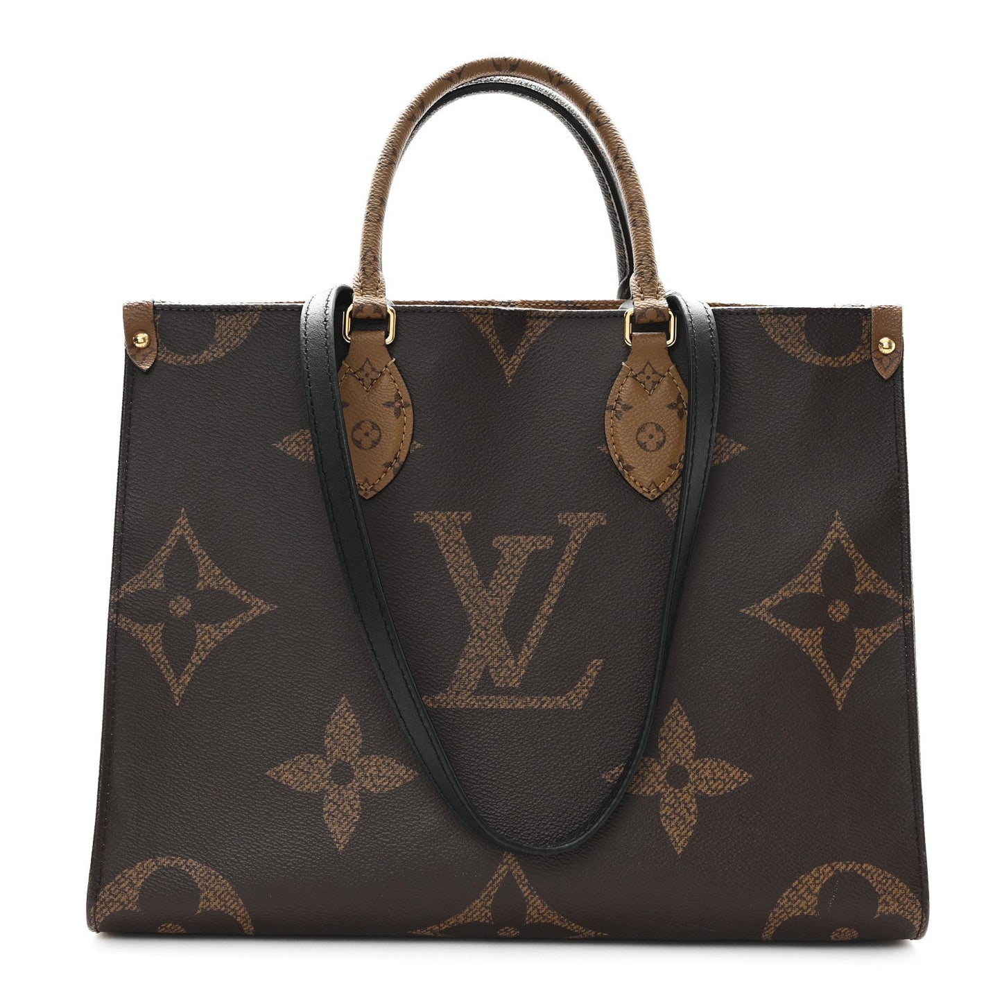 Louis Vuitton MM OnTheGo Tote Monogram Reverse Coated Canvas Bag - Brown