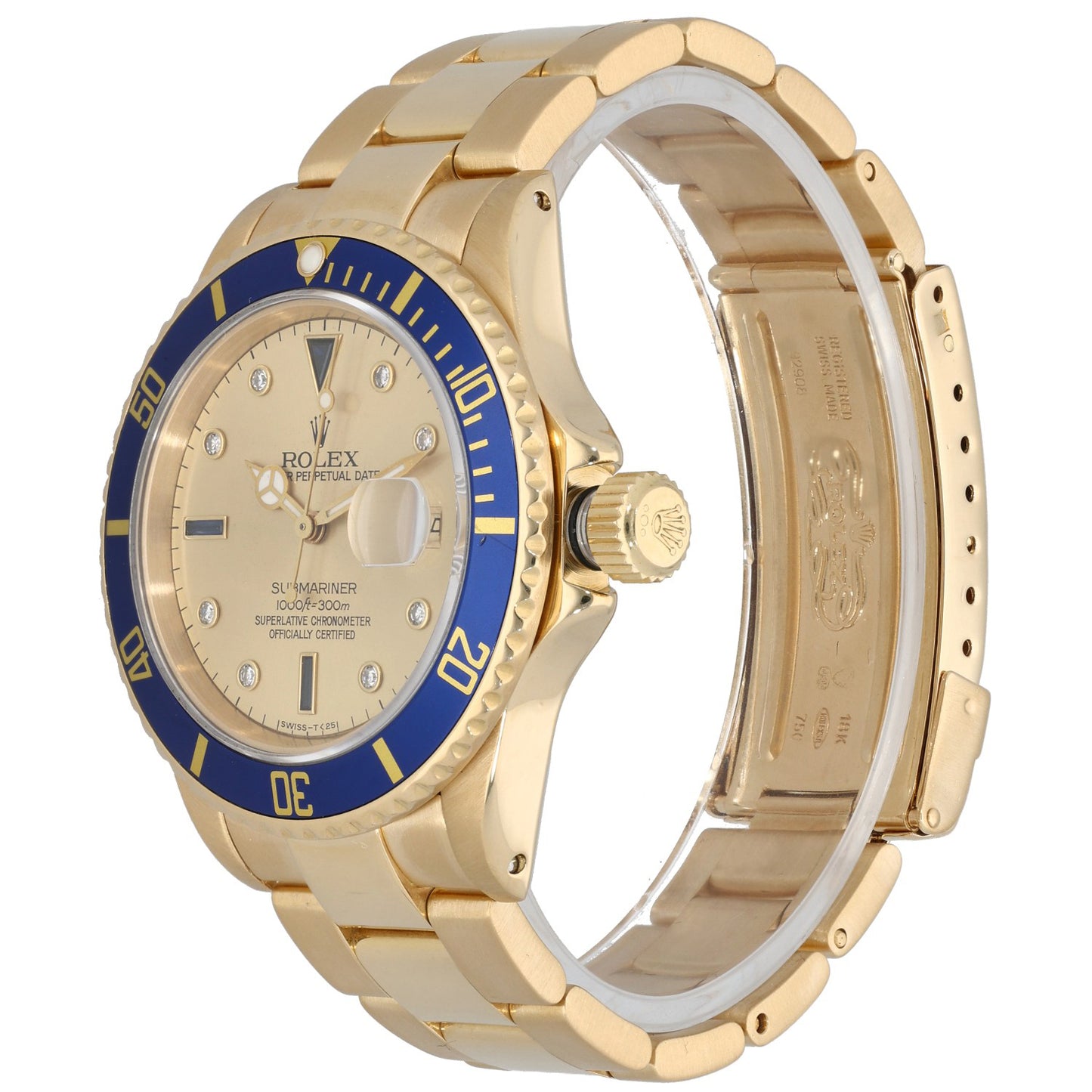 Rolex Submariner 16808 40mm Gold Watch