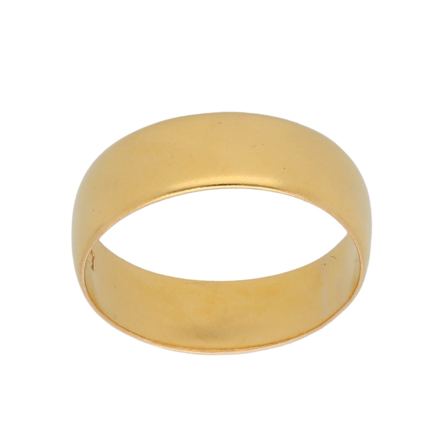 22ct Gold Plain Wedding Ring Size L