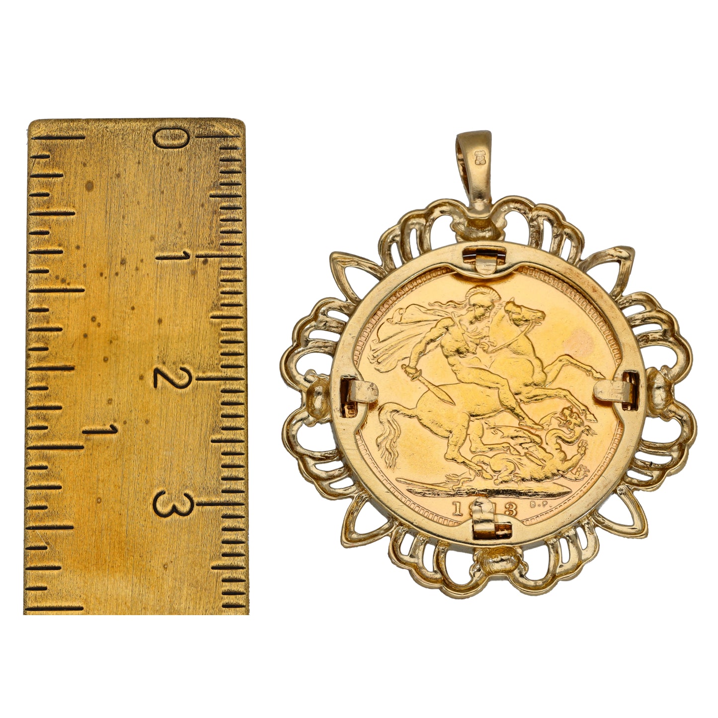 9ct Gold Full Sovereign Coin Pendant
