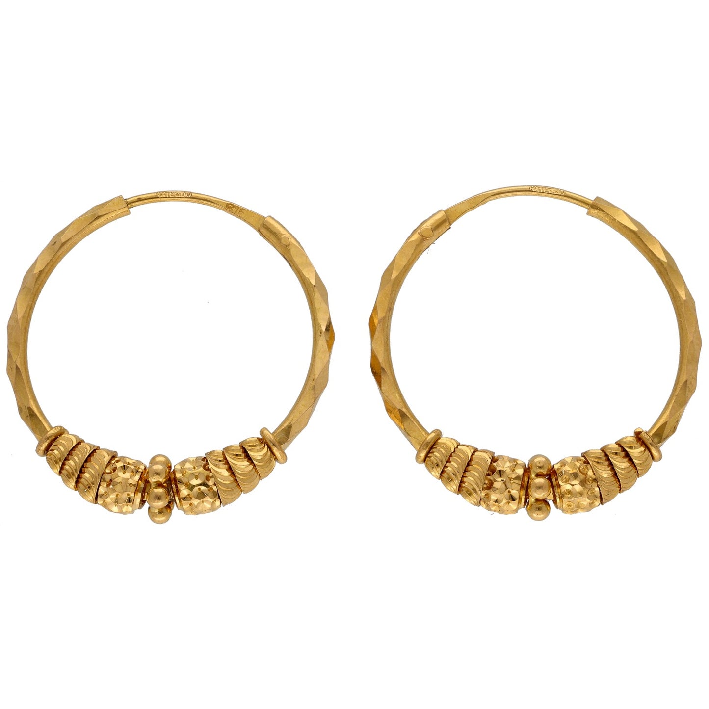 22ct Gold Hoop Earrings