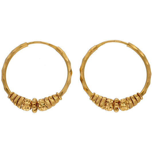 22ct Gold Hoop Earrings