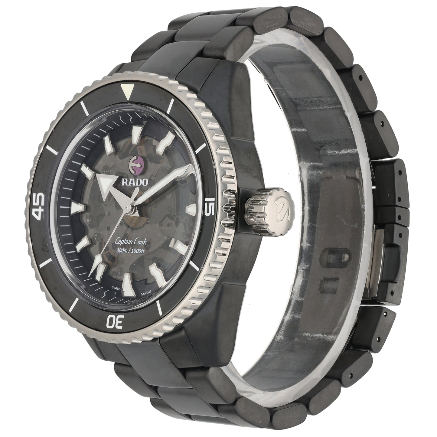 Rado Captain Cook 734.6127.3 44mm Ceramic Watch