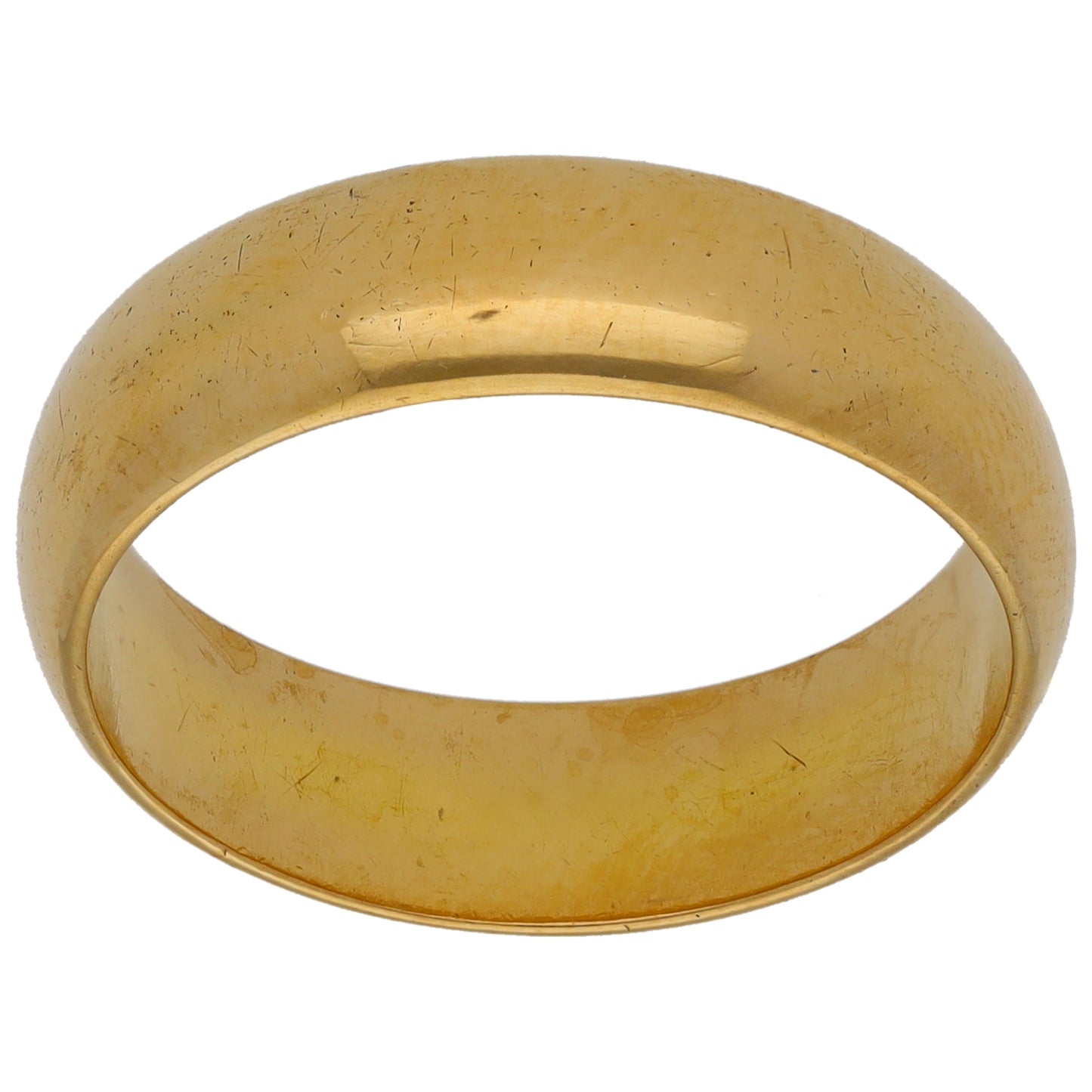 18ct Gold Plain Wedding Ring Size P
