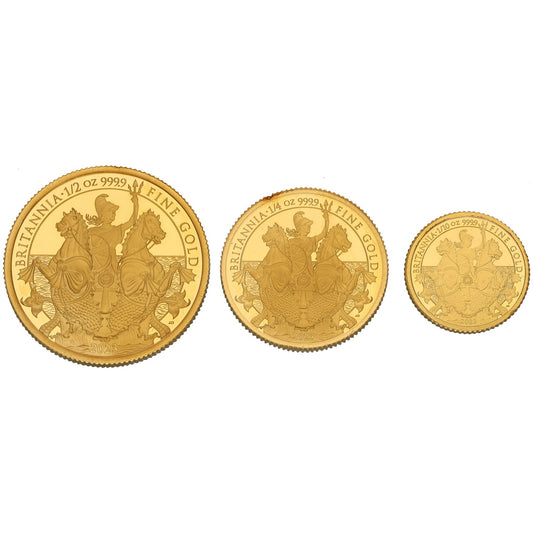 22ct Gold King Charles III Britannia Coin Set 2023