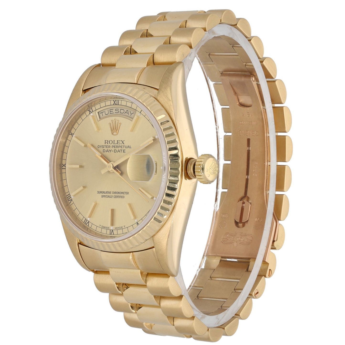 Rolex Day-Date 18238 36mm Gold Watch