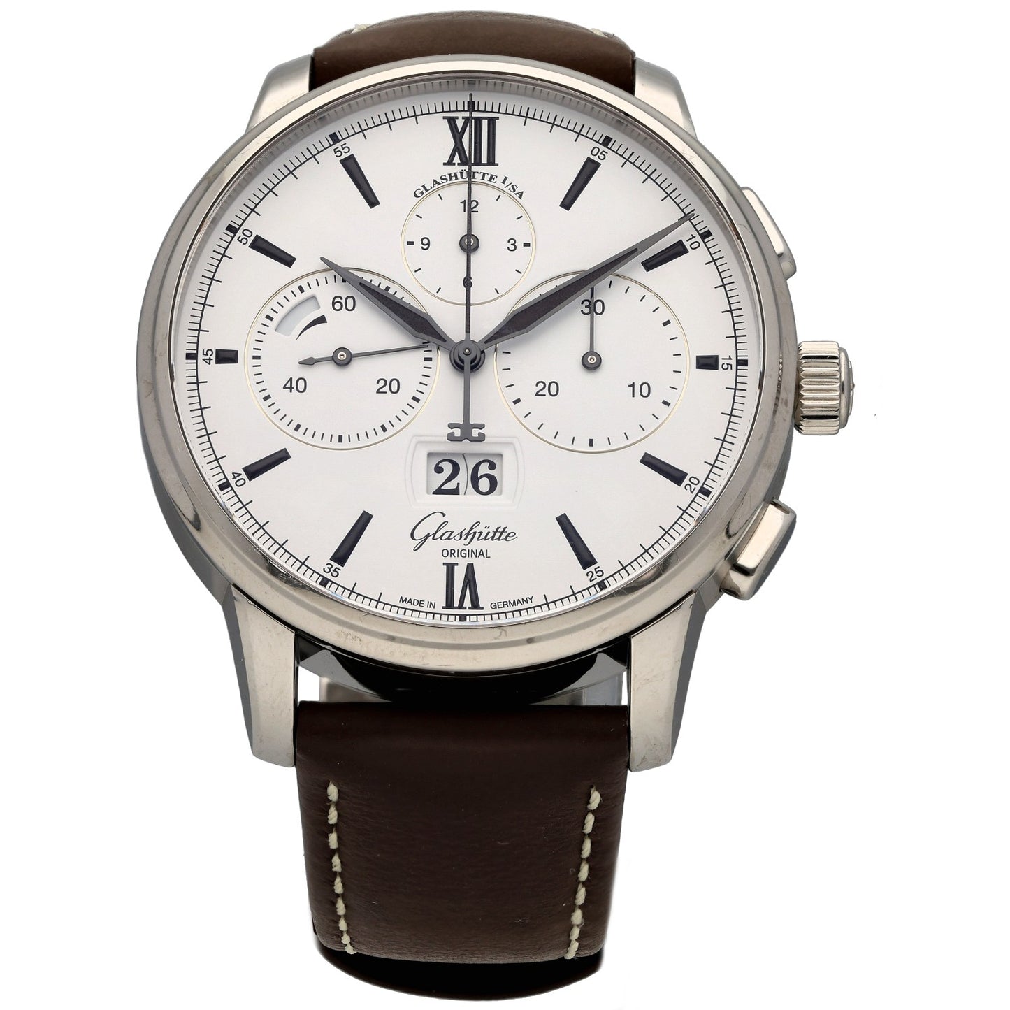Glashütte Original Senator Chronograph 1.37.01.05.02.35 42mm Stainless Steel Watch