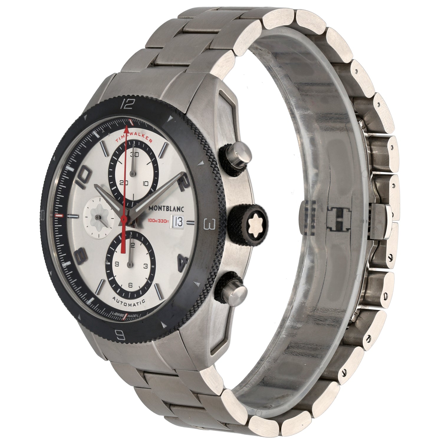 Montblanc Timewalker 7424 44mm Stainless Steel Watch | H&T