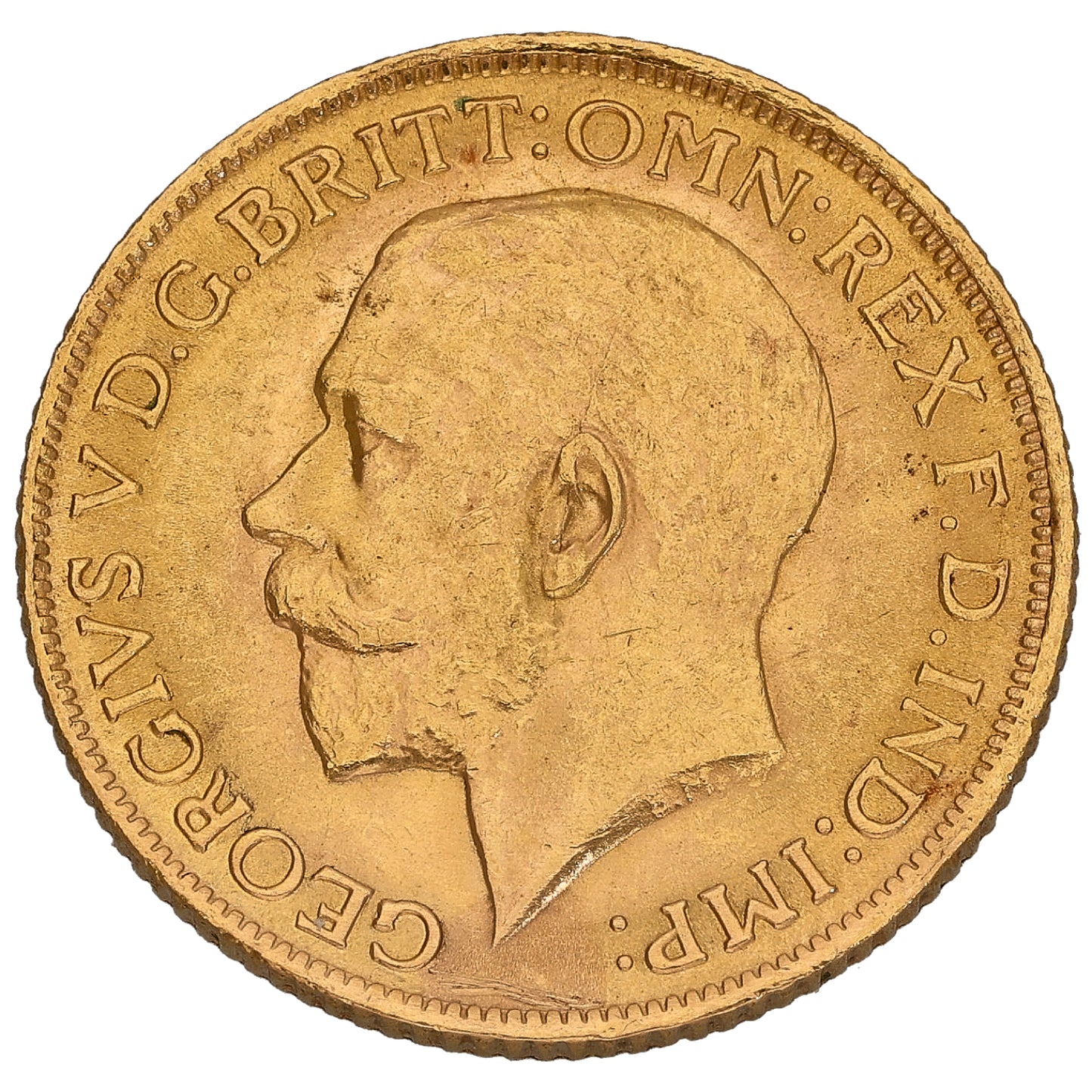 22ct Gold King George V Full Sovereign Coin 1914