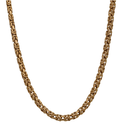 9ct Gold Byzantine Chain 18"