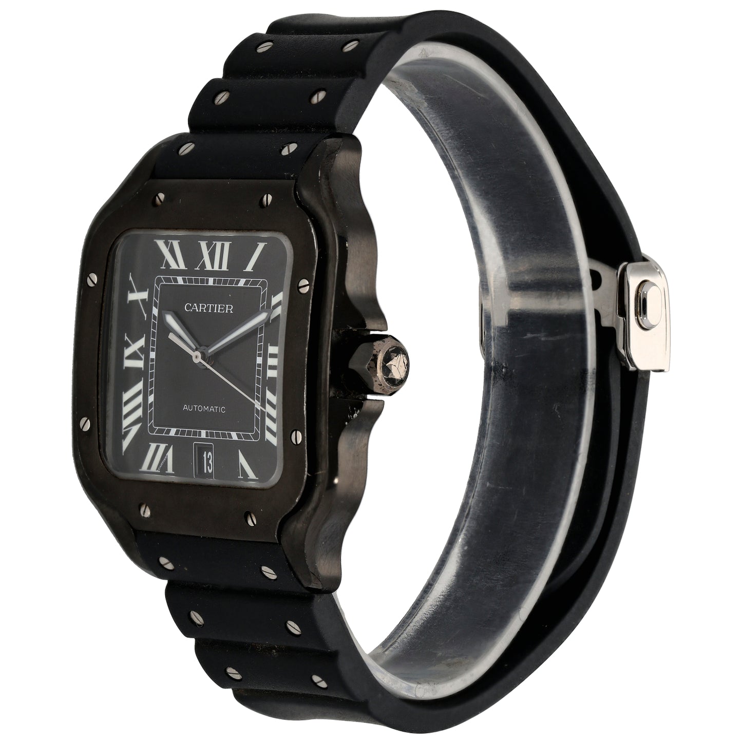 Cartier Santos De Cartier WSSA0039 40mm DLC Stainless Steel Watch