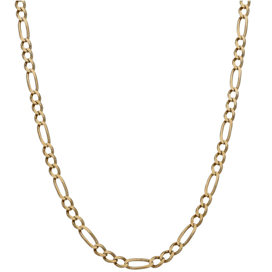 9ct Gold Figaro Chain 20"