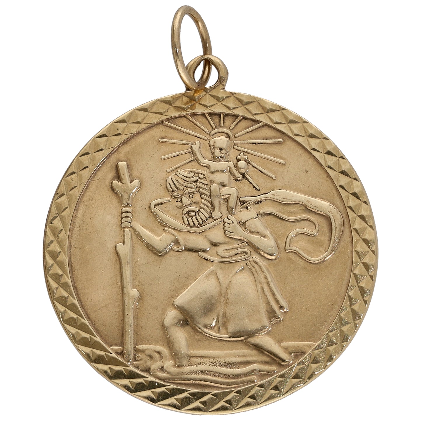 9ct Gold St Christopher Pendant