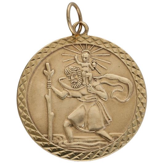 9ct Gold St Christopher Pendant