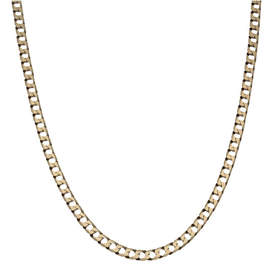9ct Gold Curb Chain 18"