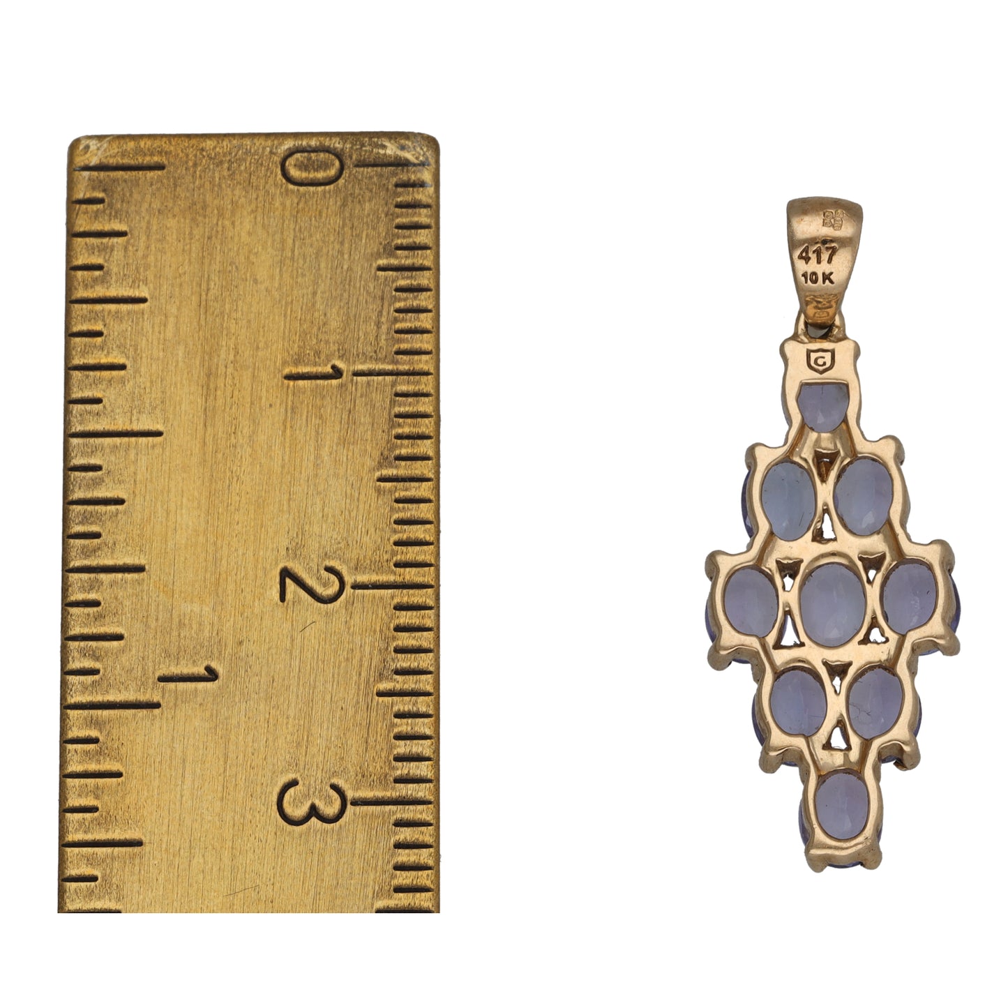9ct Gold Tanzanite Dress/Cocktail Pendant